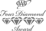 The image displays the "AAA Four Diamond Award" logo with four diamond symbols featured below the text.